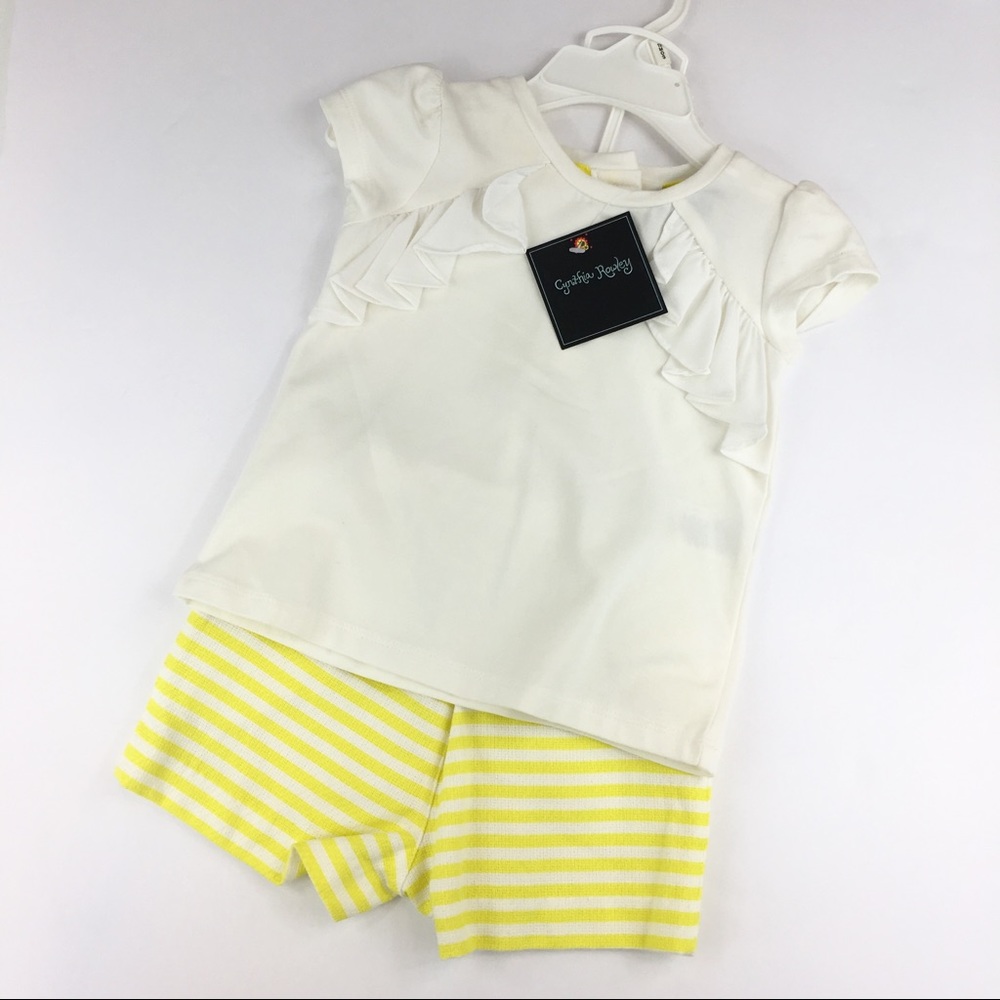 NWT Cynthia Rowley Baby Girls 2 Piece Short Set